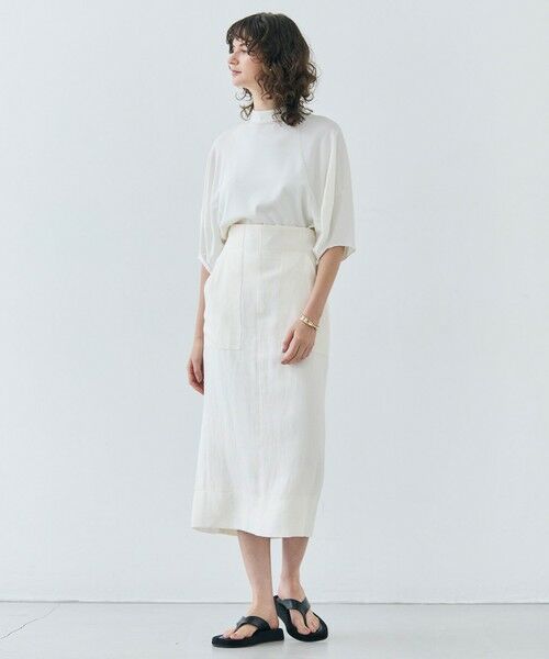 BEIGE, / ベイジ, ニット・セーター | 【洗える】NADIA / ボリュームスリーブ半袖ボトルネックニット | 詳細3