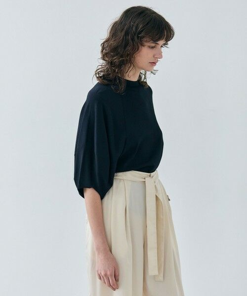 BEIGE, / ベイジ, ニット・セーター | 【洗える】NADIA / ボリュームスリーブ半袖ボトルネックニット | 詳細5
