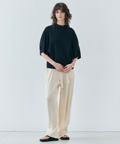 BEIGE, / ベイジ, ニット・セーター | 【洗える】NADIA / ボリュームスリーブ半袖ボトルネックニット | 詳細6