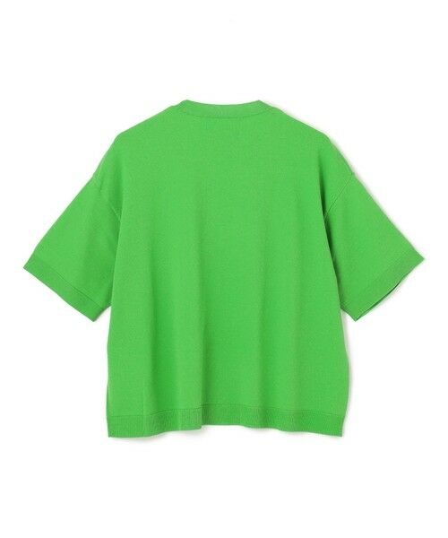 BEIGE, / ベイジ, ニット・セーター | 【洗える】NADIA / レザーポケット付き半袖ニットTシャツ | 詳細9