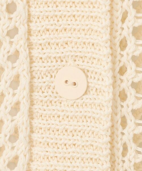 BEIGE, / ベイジ, カーディガン・ボレロ | 【洗える】ALOE / コットンメッシュVネックミドル丈カーディガン | 詳細9