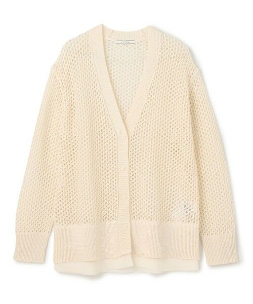BEIGE, / ベイジ, カーディガン・ボレロ | 【洗える】ALOE / コットンメッシュVネックミドル丈カーディガン | 詳細4