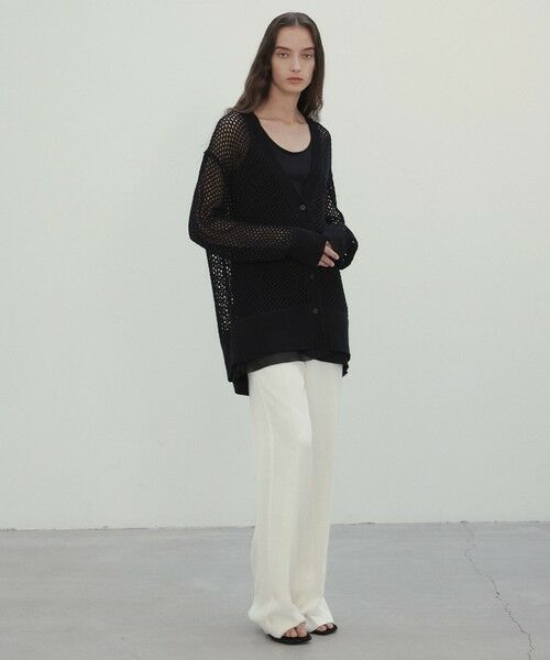 BEIGE, / ベイジ, カーディガン・ボレロ | 【洗える】ALOE / コットンメッシュVネックミドル丈カーディガン | 詳細11