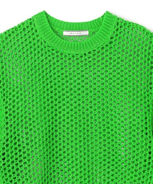 セール】 【洗える】ALOE / コットンメッシュ半袖クルーネック