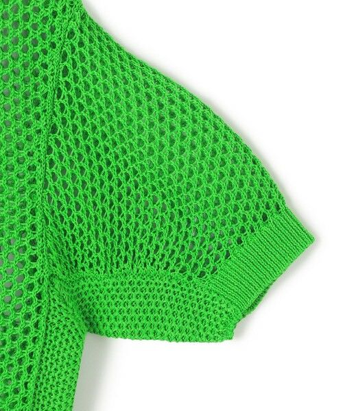 BEIGE, / ベイジ, ニット・セーター | 【洗える】ALOE / コットンメッシュ半袖クルーネックニット | 詳細11