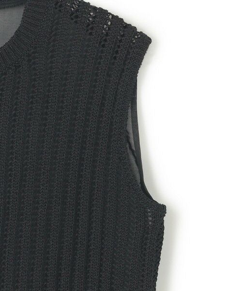 BEIGE, / ベイジ, ニット・セーター | 【洗える】ALOE / コットンメッシュオーガンジーノースリーブニット | 詳細10