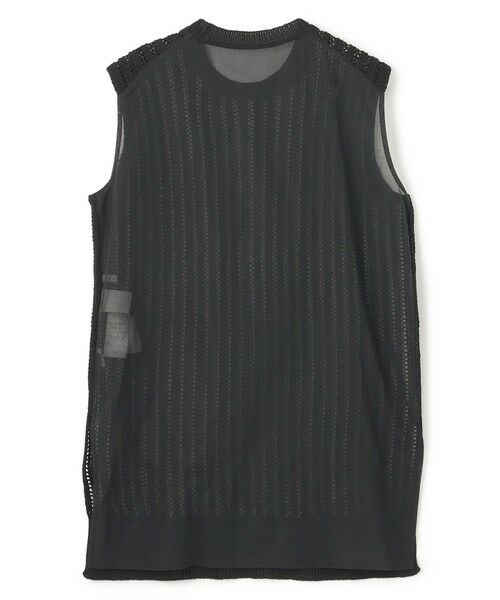 BEIGE, / ベイジ, ニット・セーター | 【洗える】ALOE / コットンメッシュオーガンジーノースリーブニット | 詳細8