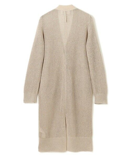 BEIGE, / ベイジ, カーディガン・ボレロ | 【洗える】OPTICAL / ペーパーヤーンVネックロングカーディガン | 詳細9