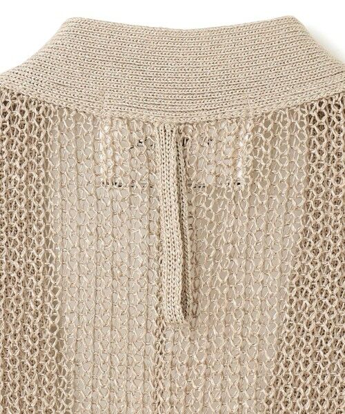 BEIGE, / ベイジ, カーディガン・ボレロ | OPTICAL / ペーパーヤーンシアーロングカーディガン | 詳細13