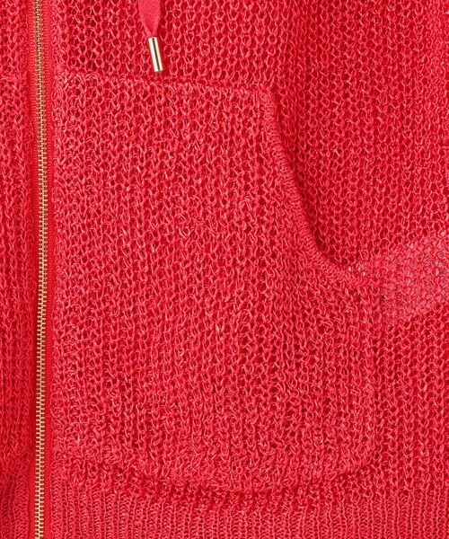 BEIGE, / ベイジ, パーカー | OPTICAL / ペーパーヤーンフーディージップニット | 詳細18