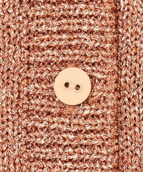 BEIGE, / ベイジ, カーディガン・ボレロ | 【洗える】VANDA / ラメ入りクルーネック半袖カーディガン | 詳細9