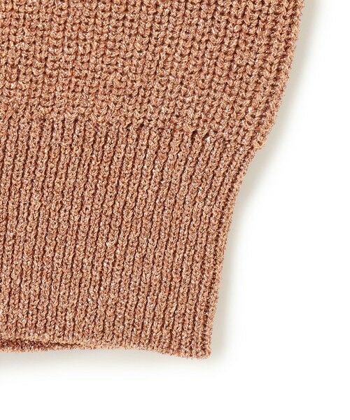 BEIGE, / ベイジ, ニット・セーター | 【洗える・eclat 5月号掲載】VANDA / ラメ入りVネックノースリーブニット | 詳細6