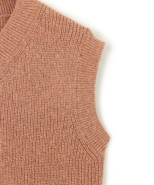 BEIGE, / ベイジ, ニット・セーター | 【洗える・eclat 5月号掲載】VANDA / ラメ入りVネックノースリーブニット | 詳細5