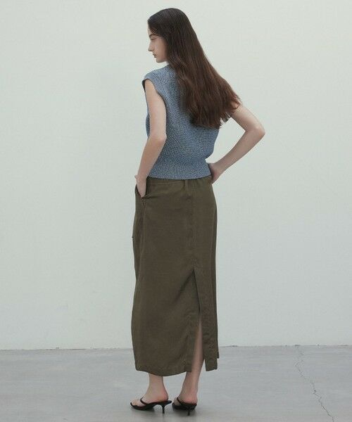 BEIGE, / ベイジ, ニット・セーター | 【洗える・eclat 5月号掲載】VANDA / ラメ入りVネックノースリーブニット | 詳細10