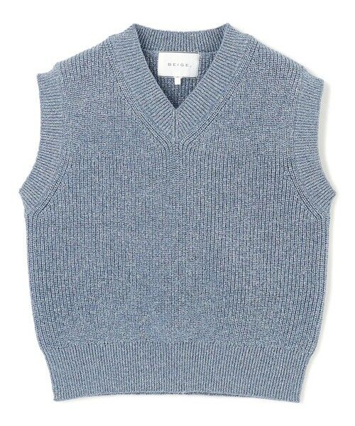 BEIGE, / ベイジ, ニット・セーター | 【洗える・eclat 5月号掲載】VANDA / ラメ入りVネックノースリーブニット | 詳細11