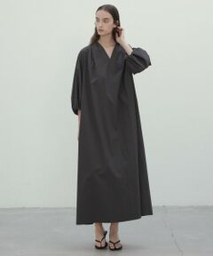 BEIGE, / ベイジ, ロング・マキシ丈ワンピース | 【洗える】MALLOW / コットンパフスリーブマキシドレス