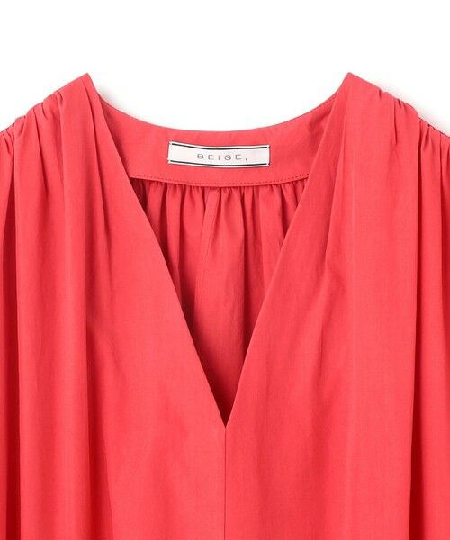 BEIGE, / ベイジ, ロング・マキシ丈ワンピース | 【洗える】MALLOW / コットンパフスリーブマキシドレス | 詳細6