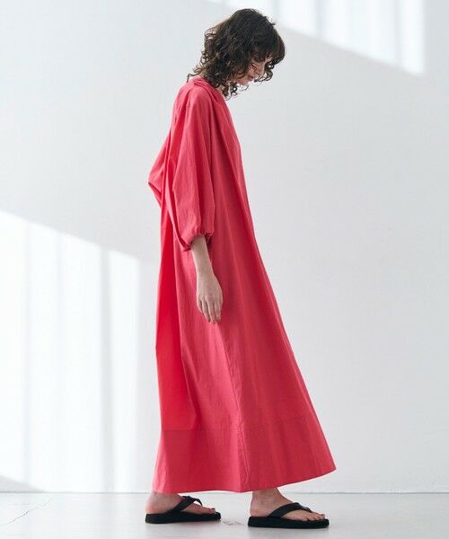 BEIGE,/ベイジ, 【洗える】MALLOW / コットンパフスリーブマキシドレス Poppy Red 2 BEIGE,/ベイジ, 【洗える】MALLOW / コットンパフスリーブマキシドレス Poppy Red 2