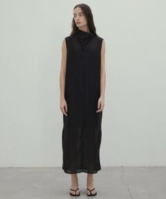 BEIGE, / ベイジ, ロング・マキシ丈ワンピース | 【洗える・吸水速乾・防シワ・eclat 7・8月号掲載】LIATRIS / オフタートルノースリーブワンピース