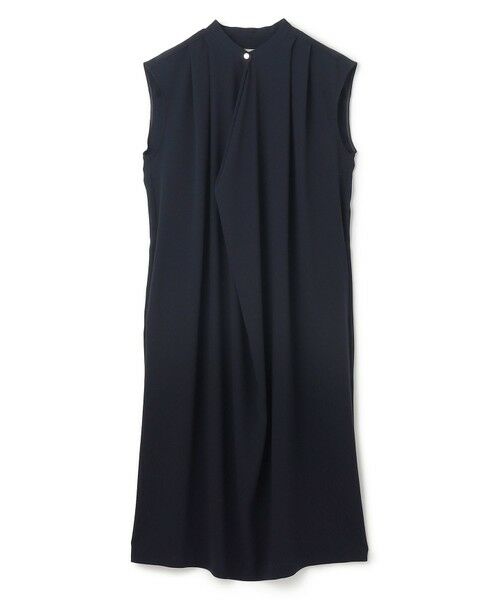 BEIGE, / ベイジ, ロング・マキシ丈ワンピース | 【洗える】FLEUR / フロントドレープノースリーブドレス | 詳細5