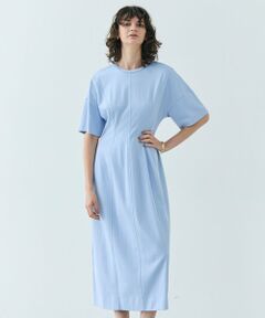 BEIGE, / ベイジ, ロング・マキシ丈ワンピース | 【洗える】GLANTHUS / コットンカーブラインロングフレアワンピース