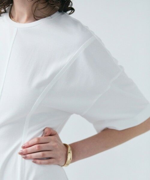 BEIGE, / ベイジ, ロング・マキシ丈ワンピース | 【洗える】GLANTHUS / コットンカーブラインロングフレアワンピース | 詳細1