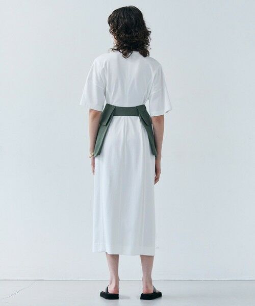 BEIGE, / ベイジ, ロング・マキシ丈ワンピース | 【洗える】GLANTHUS / コットンカーブラインロングフレアワンピース | 詳細3