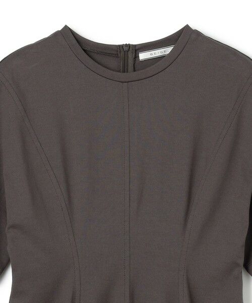 BEIGE, / ベイジ, ロング・マキシ丈ワンピース | 【洗える】GLANTHUS / コットンカーブラインロングフレアワンピース | 詳細10