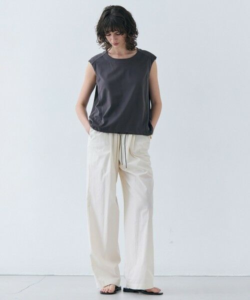 BEIGE, / ベイジ, その他パンツ | 【洗える・CLUEL 5月号掲載】MALLOW / コットンイージーワイドパンツ | 詳細7