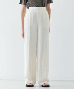 BEIGE, / ベイジ, その他パンツ | 【洗える】BERNARD / リネンストレートフルレングスパンツ