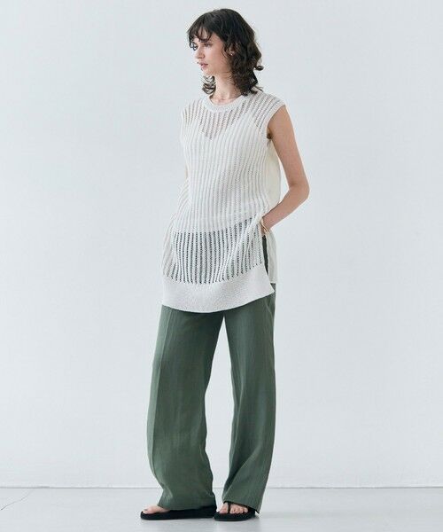 BEIGE, / ベイジ, その他パンツ | 【洗える】BERNARD / リネンストレートフルレングスパンツ | 詳細7