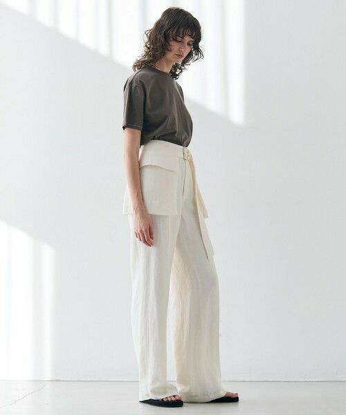 BEIGE, / ベイジ, その他パンツ | 【洗える】BERNARD / リネンストレートフルレングスパンツ | 詳細18