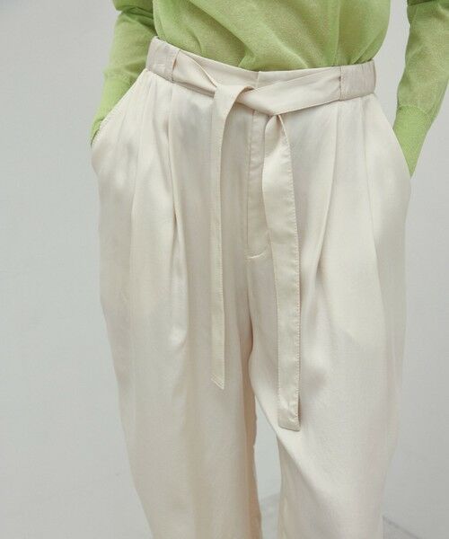 BEIGE, / ベイジ, その他パンツ | 【洗える・VERY 6月号掲載】PAWPAW / ウエストリボンタックワイドパンツ | 詳細1