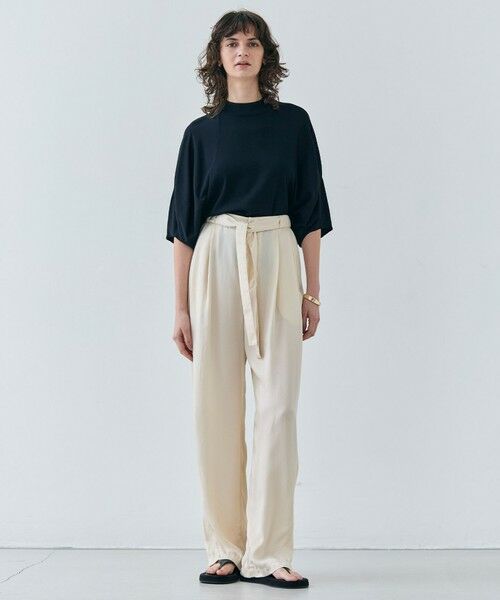 BEIGE, / ベイジ, その他パンツ | 【洗える・VERY 6月号掲載】PAWPAW / ウエストリボンタックワイドパンツ | 詳細7