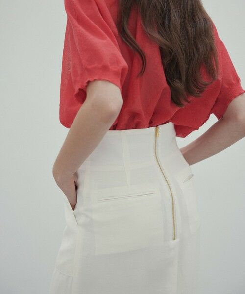 BEIGE, / ベイジ, ミニ・ひざ丈スカート | 【洗える】BERNARD / リネンアウトポケットハイウエストスカート | 詳細1