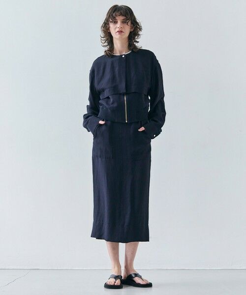 BEIGE, / ベイジ, ミニ・ひざ丈スカート | 【洗える】BERNARD / リネンアウトポケットハイウエストスカート | 詳細21