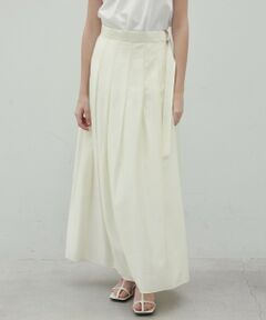 BEIGE, / ベイジ, ミニ・ひざ丈スカート | 【洗える】CARINATA / ウエストタックラップスカート