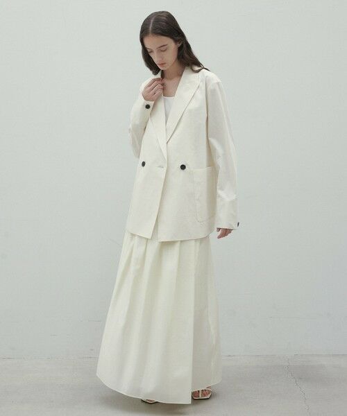 BEIGE, / ベイジ, ミニ・ひざ丈スカート | 【洗える】CARINATA / ウエストタックラップスカート | 詳細2