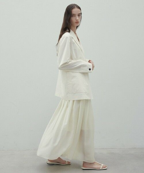 BEIGE, / ベイジ, ミニ・ひざ丈スカート | 【洗える】CARINATA / ウエストタックラップスカート | 詳細3