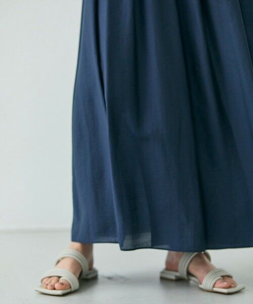 BEIGE, / ベイジ, ミニ・ひざ丈スカート | 【洗える】CARINATA / ウエストタックラップスカート | 詳細5