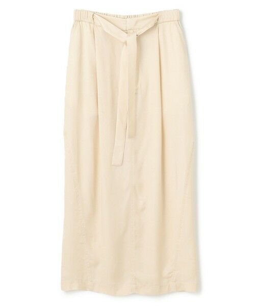 BEIGE, / ベイジ, ミニ・ひざ丈スカート | 【洗える】PAWPAW / ウエストリボンタックスカート | 詳細5