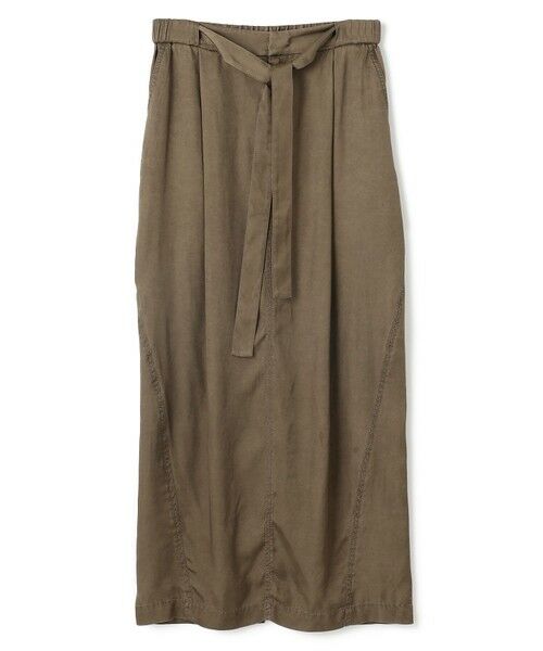 BEIGE, / ベイジ, ミニ・ひざ丈スカート | 【洗える】PAWPAW / ウエストリボンタックスカート | 詳細18