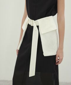 BEIGE, / ベイジ, ベルト・サスペンダー | 【洗える】BERNARD / リネンワイドポケット付きラップベルト