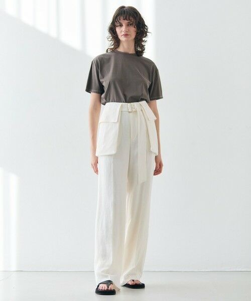 BEIGE, / ベイジ, ベルト・サスペンダー | 【洗える】BERNARD / リネンワイドポケット付きラップベルト | 詳細4