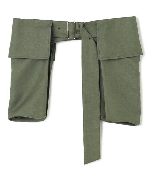 BEIGE, / ベイジ, ベルト・サスペンダー | 【洗える】BERNARD / リネンワイドポケット付きラップベルト | 詳細8