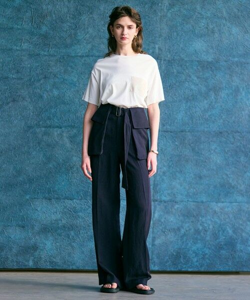 BEIGE, / ベイジ, ベルト・サスペンダー | 【洗える】BERNARD / リネンワイドポケット付きラップベルト | 詳細12