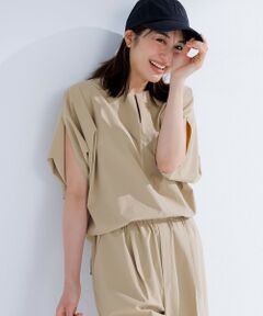 BEIGE, / ベイジ, シャツ・ブラウス | 【接触冷感/UVカット/洗える・BAILA 8.9月合併号掲載】YANN / Vスリットプルオーバーブラウス