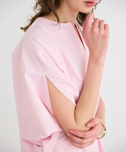 BEIGE, / ベイジ, シャツ・ブラウス | 【接触冷感/UVカット/洗える・BAILA 8.9月合併号掲載】YANN / Vスリットプルオーバーブラウス | 詳細11