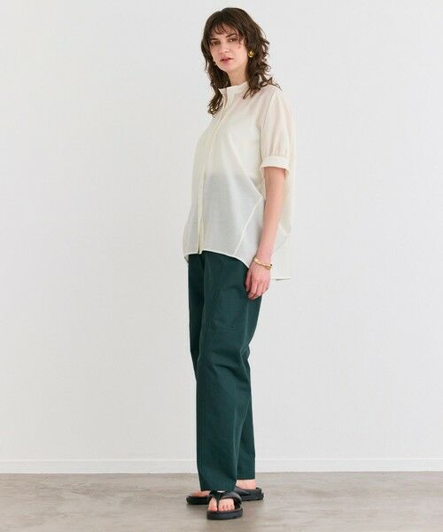 BEIGE, / ベイジ, シャツ・ブラウス | 【洗える】AMARYLLIS / シアーパフオーバーサイズブラウス | 詳細3