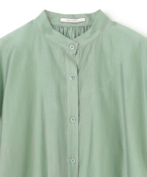 BEIGE, / ベイジ, シャツ・ブラウス | 【洗える】AMARYLLIS / シアーパフオーバーサイズブラウス | 詳細9